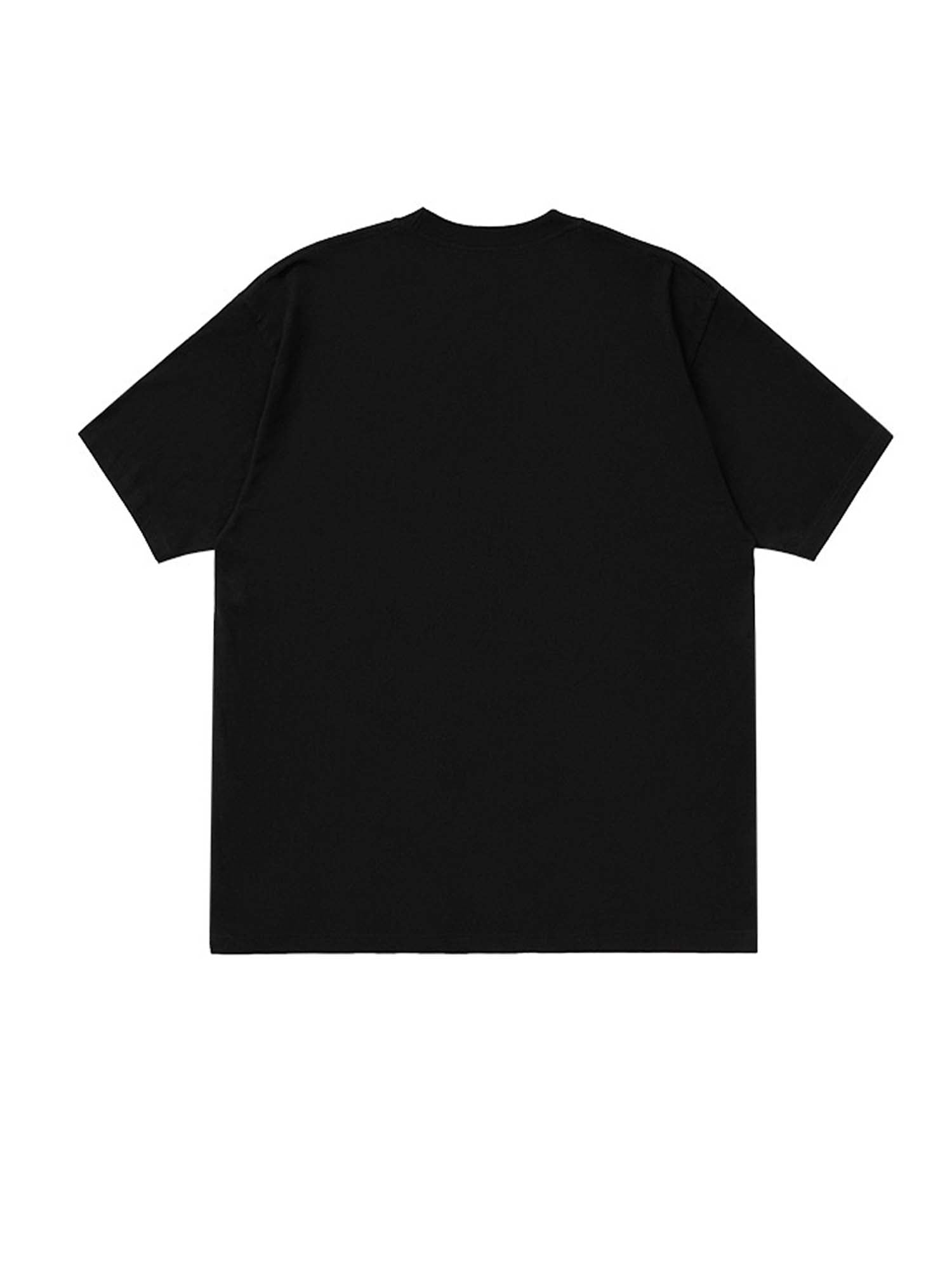 T-shirt a maniche corte in cotone di cotone con stampa HipHop di Justnotag