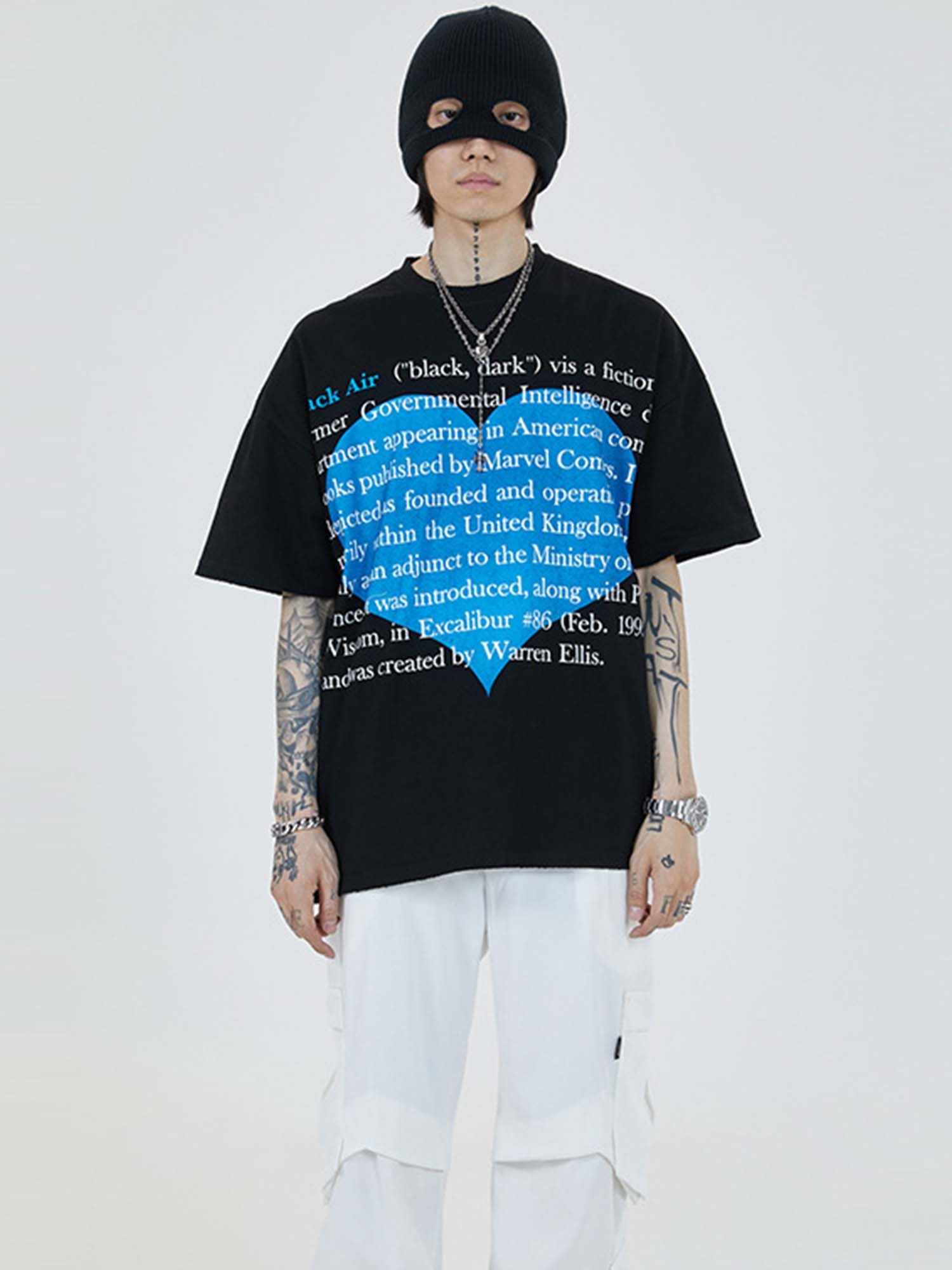 JUSTNOTAG Street Love T-shirt à manches courtes 100 % coton