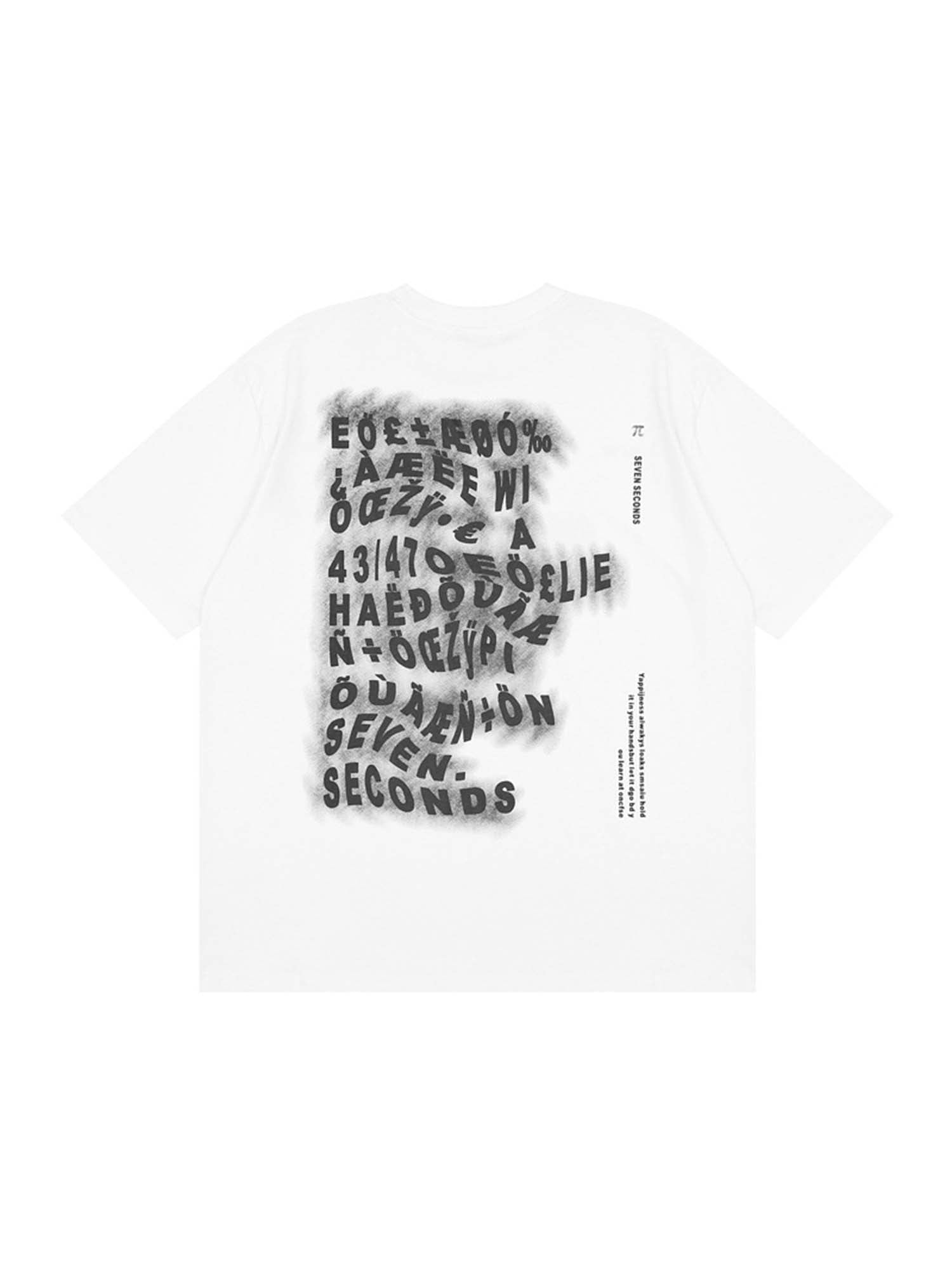 T-shirt a maniche corte in cotone con stampa lettera Justnotag
