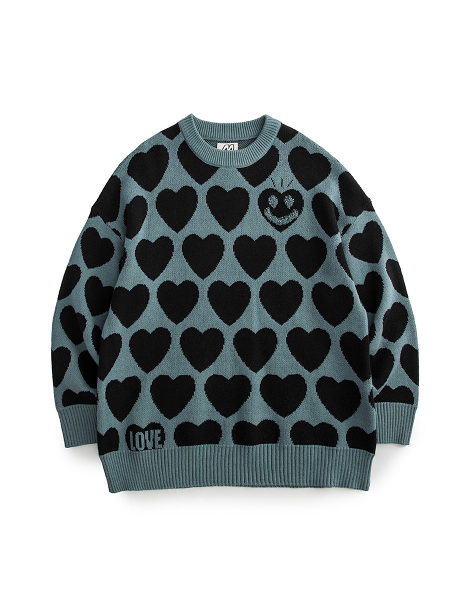 Smart Look Hiphop Print Round-Neck Long-Sleeve Sweaters