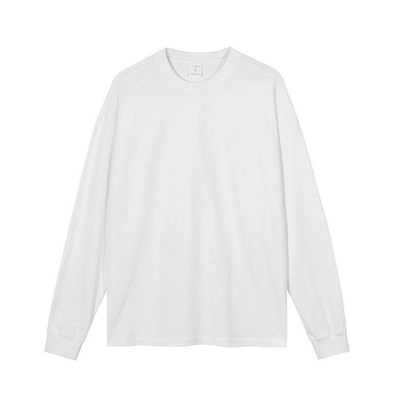 JUSTNOTAG Unisex Retro 100% Cotton Long Sleeves T-shirts