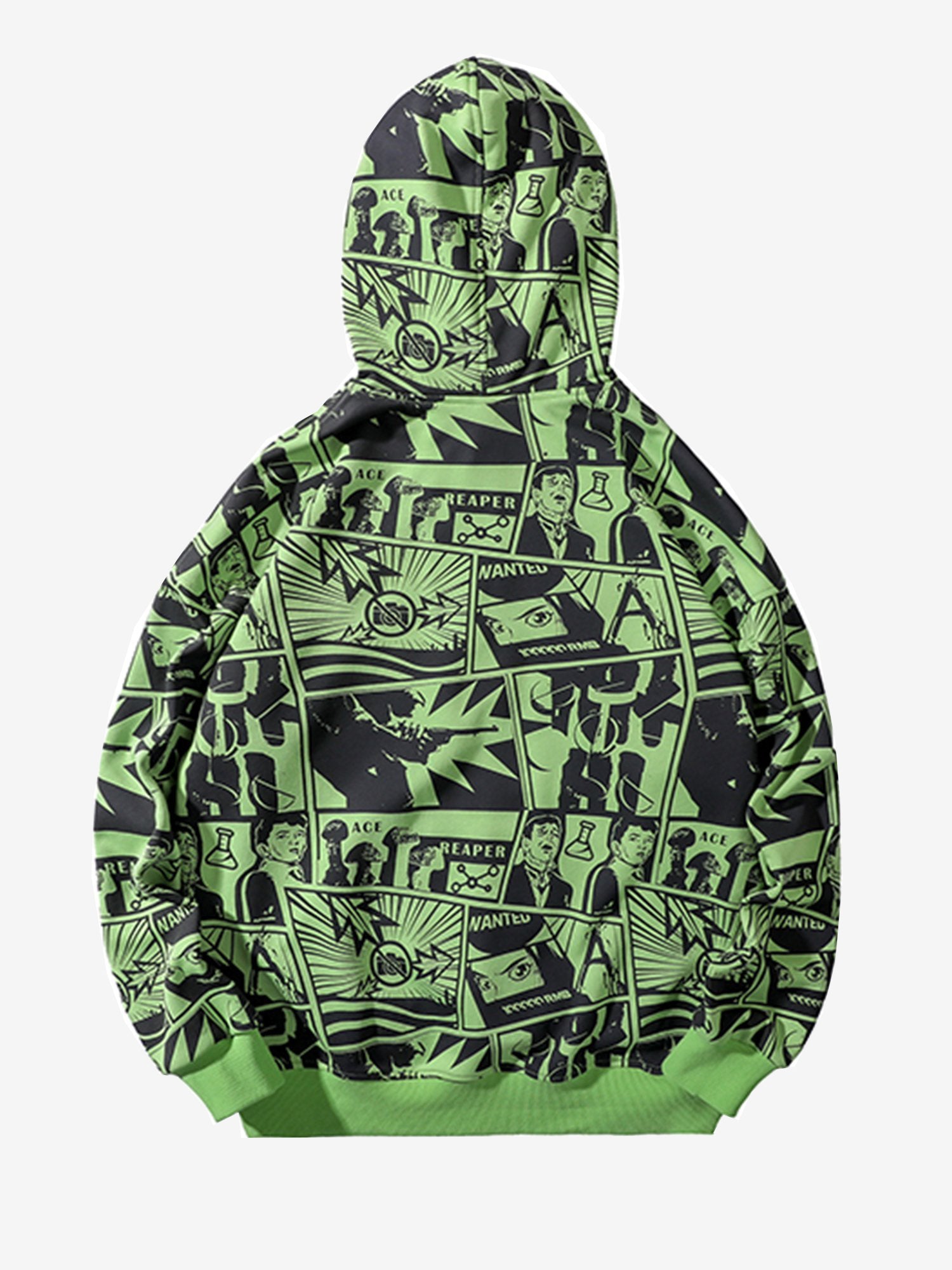 JUSTNOTAG Cartoon Polyester Cotton Hooded Hoodies