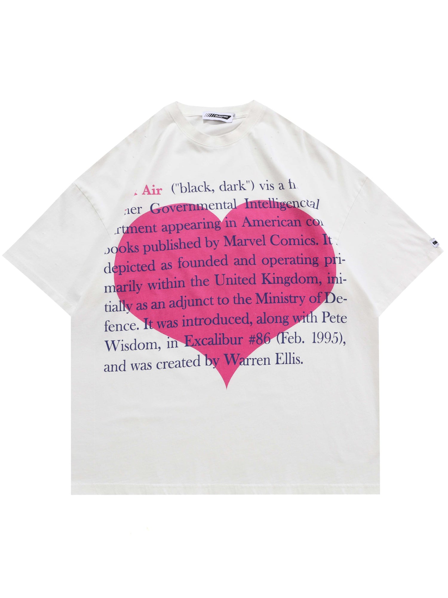JUSTNOTAG T-shirt a maniche corte in 100% cotone con stampa Street Love