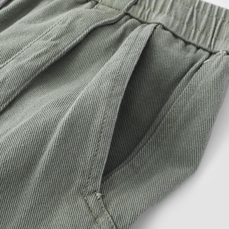 Pantaloni Justnotag Pocket Catton con elastico in vita