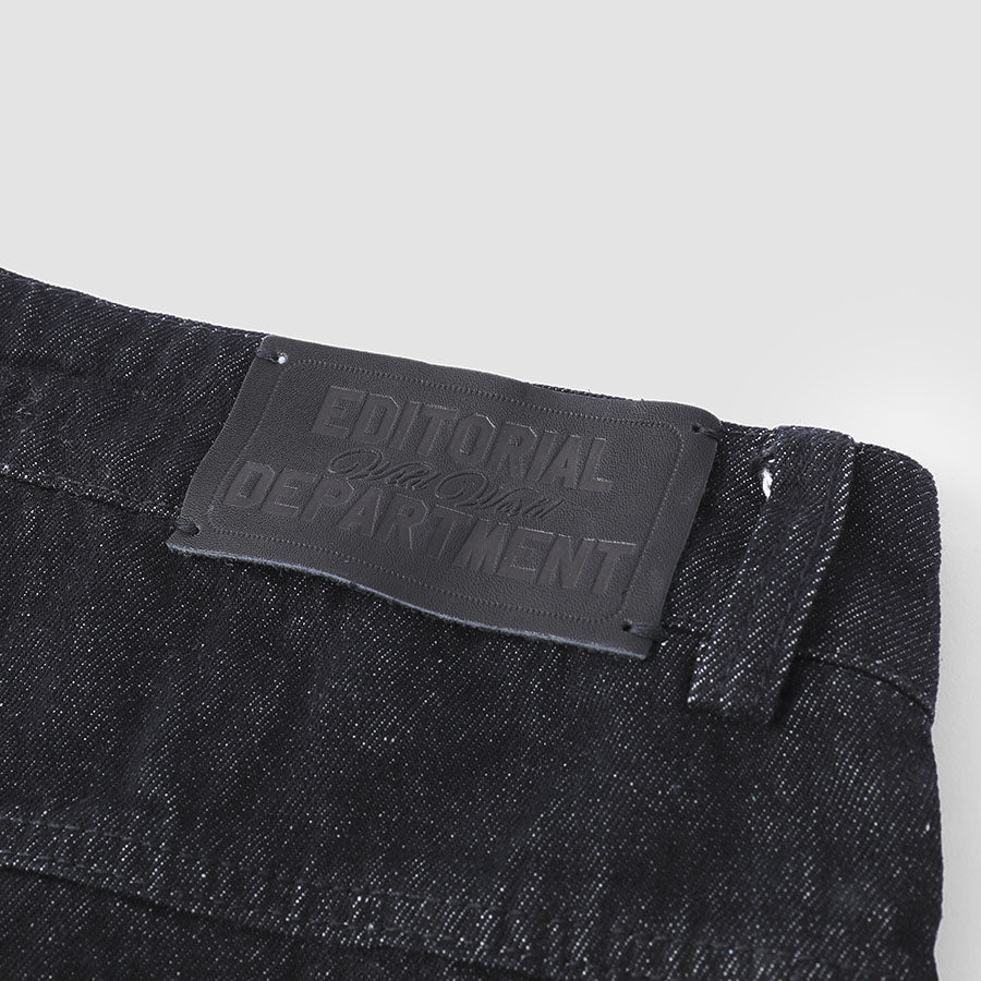 Jeans regolari larghi con ricamo lettera Justnotag