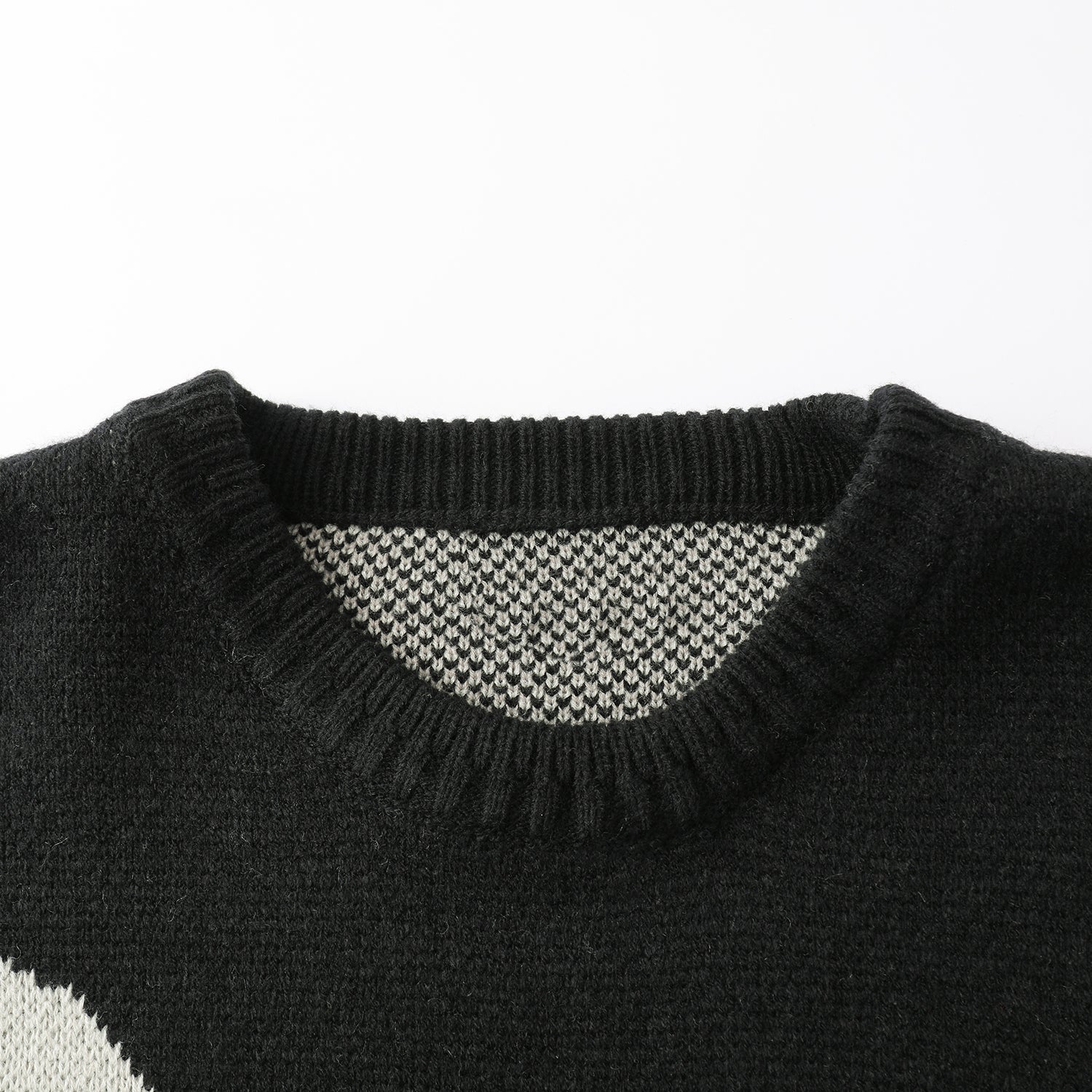 JUSTNOTAG Gradient Color Knitted Grandpa Sweaters