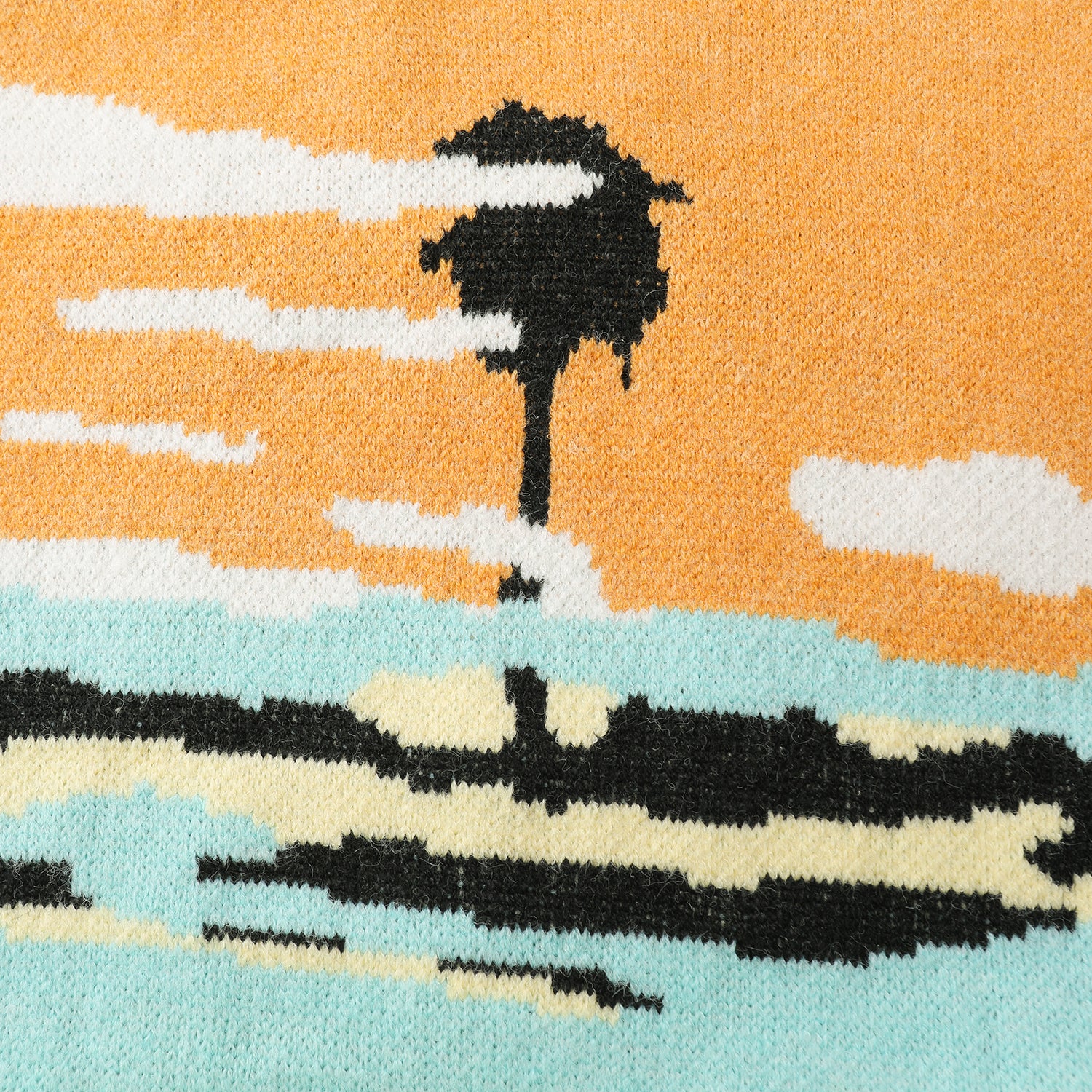 Chandail tricoté à motif paysage Justnotag