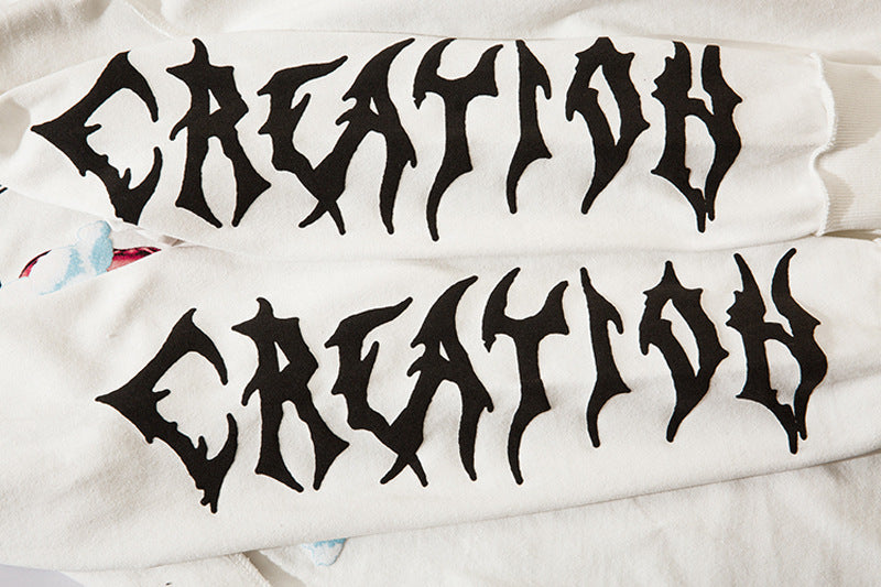 Justnotag Thorns Love T-shirt à manches longues en coton imprimé