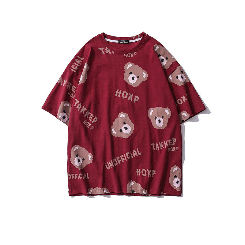 Justnotag T-shirt à manches courtes à imprimé dessin animé Little Bear