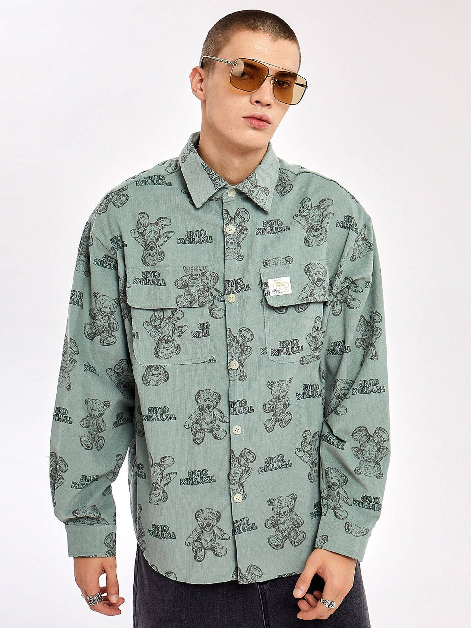 Printed Cotton Turn-down Collar Shirts full Sleevs for men's