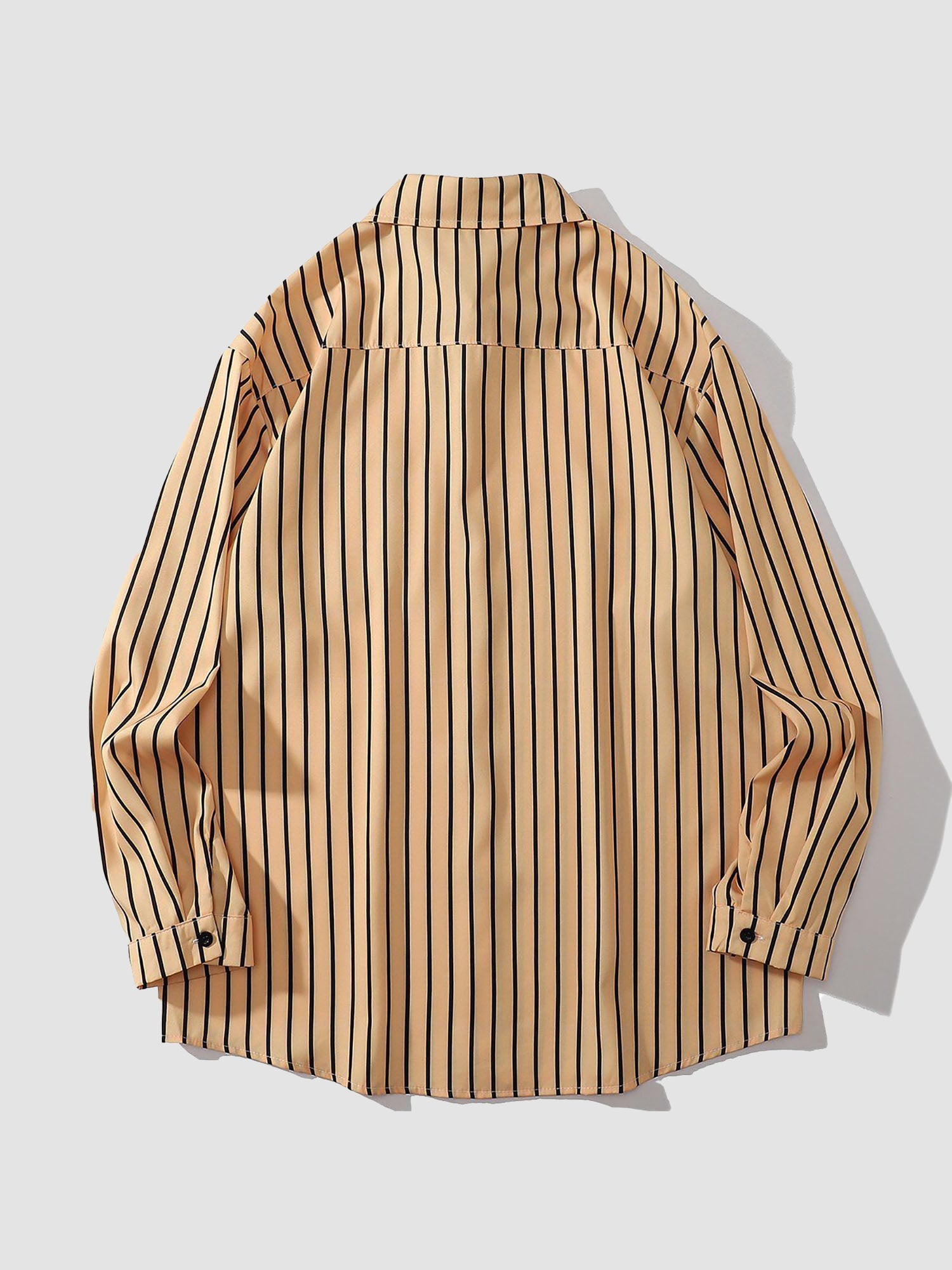 JUSTNOTAG Vertical Striped Long Sleeve Shirts