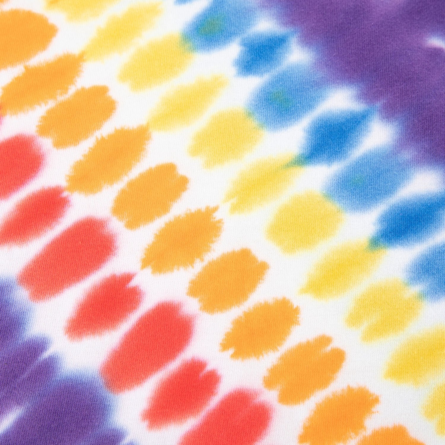 T-shirt à manches courtes avec étiquette de direction de couleur contrastante Justnotag Tie-Dye