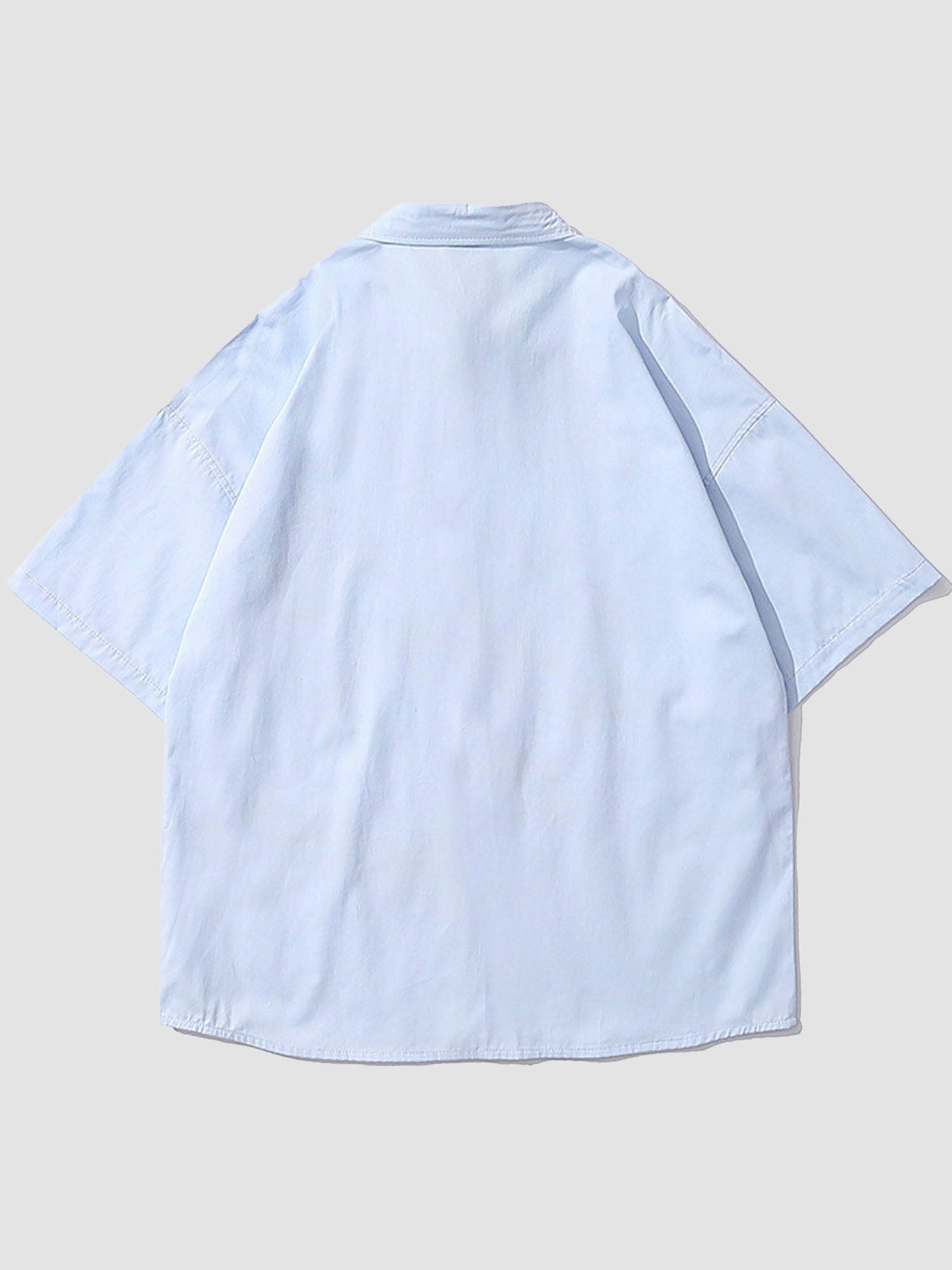 JUSTNOTAG Bear Astronaut Print Short Sleeve Shirts