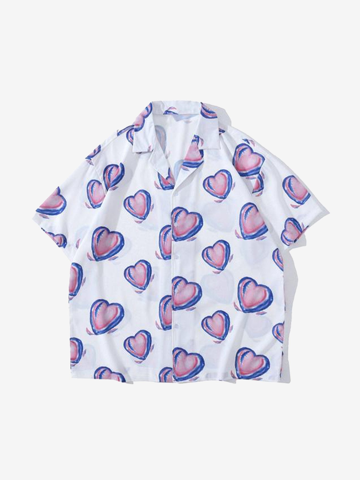 JUSTNOTAG Kurzarm-Hemden mit Love-Print