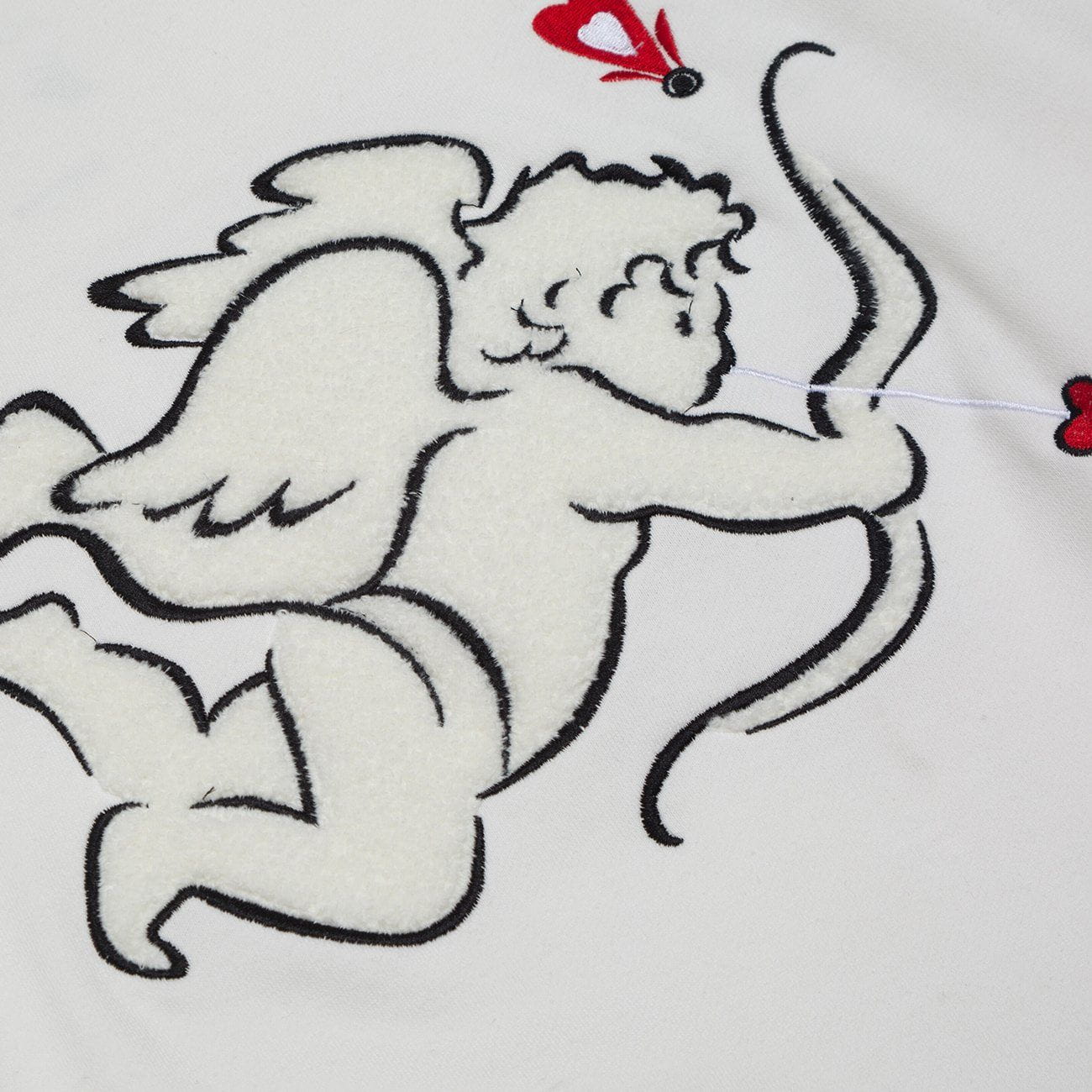 JUSTNOTAG Angel Baby Archery Embroidery Hoodies