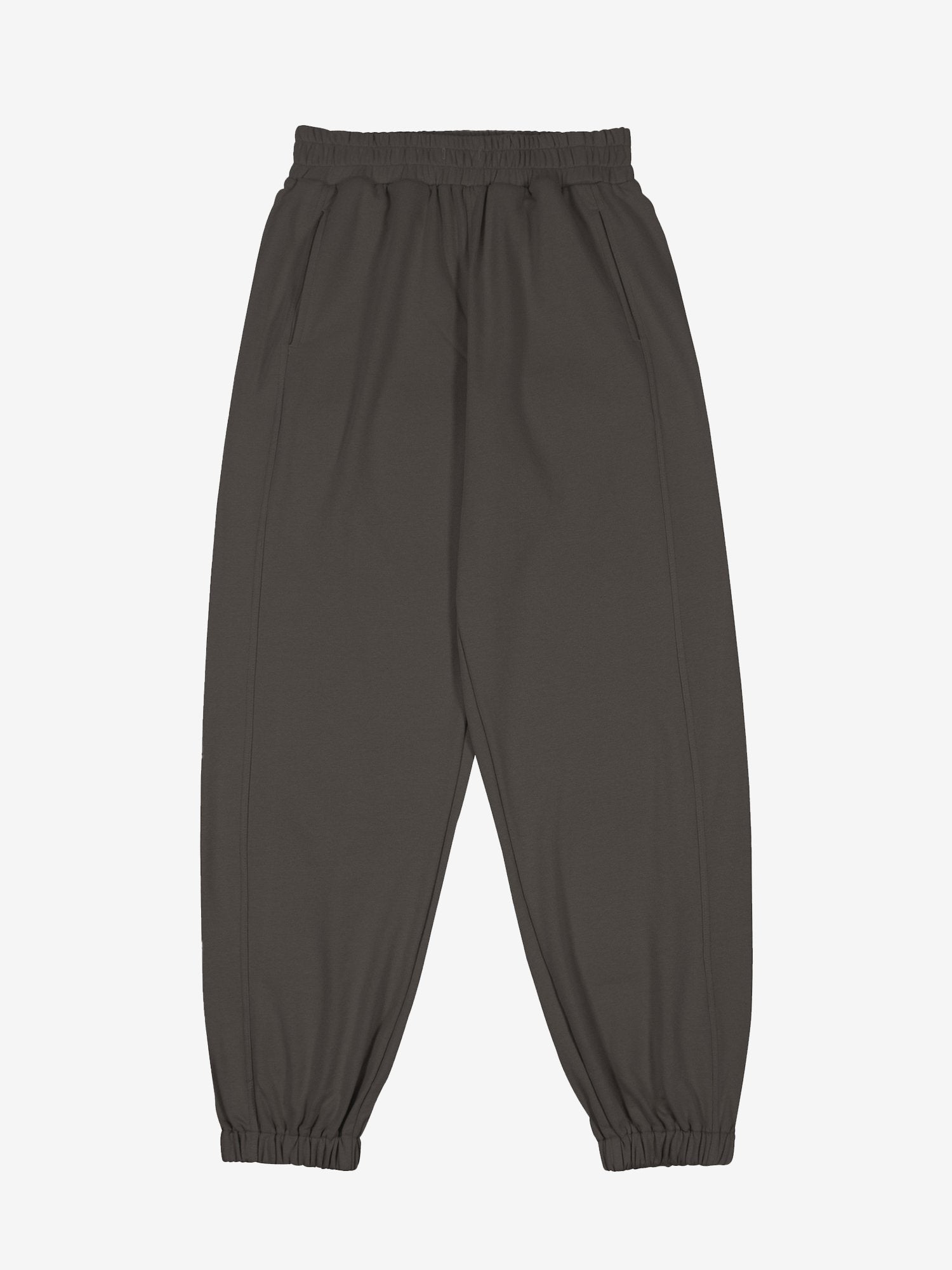 JUSTNOTAG Pantalon de survêtement décontracté à taille élastique en coton uni