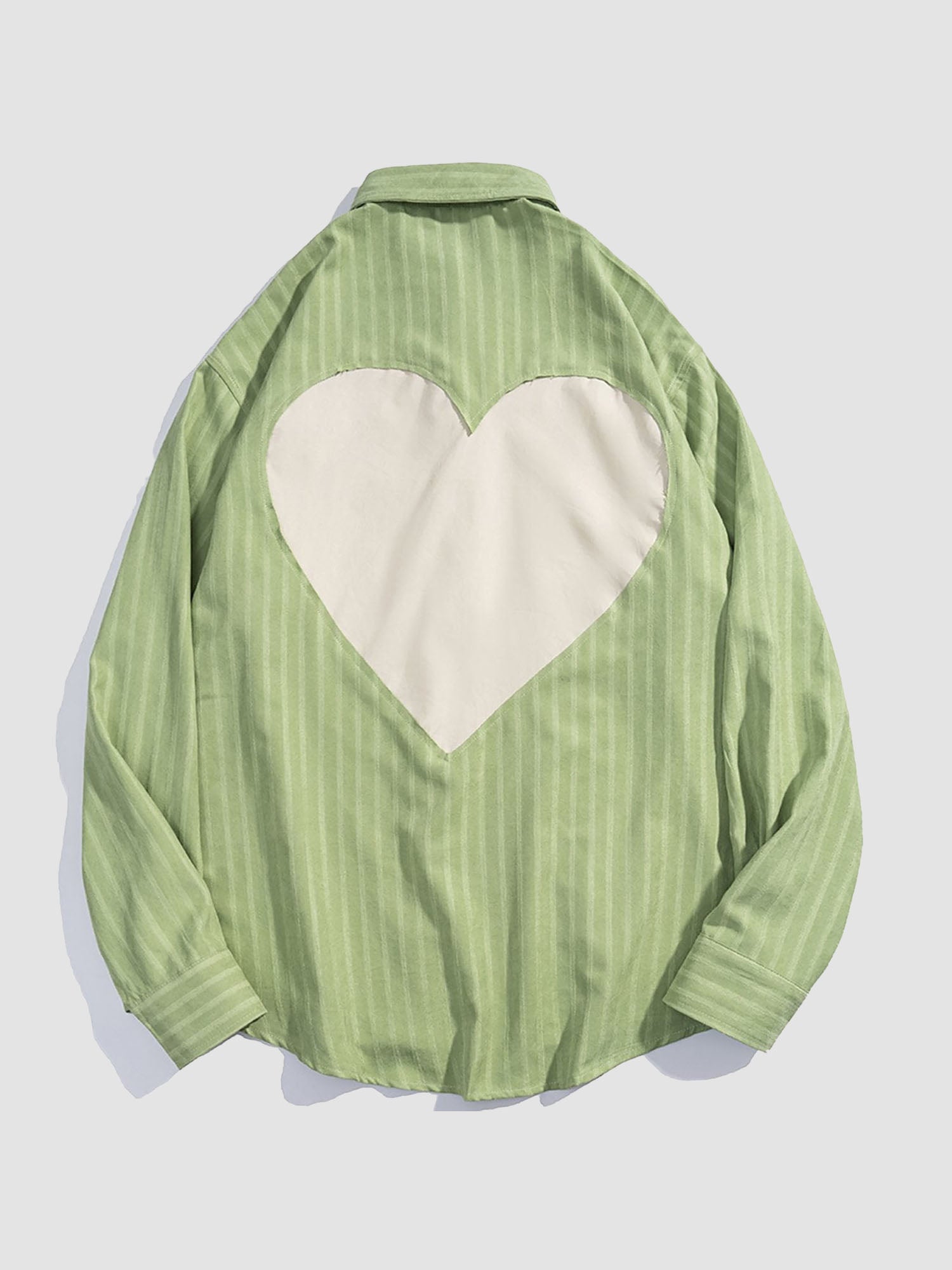 JUSTNOTAG Hollow Heart Long-sleeved Shirts
