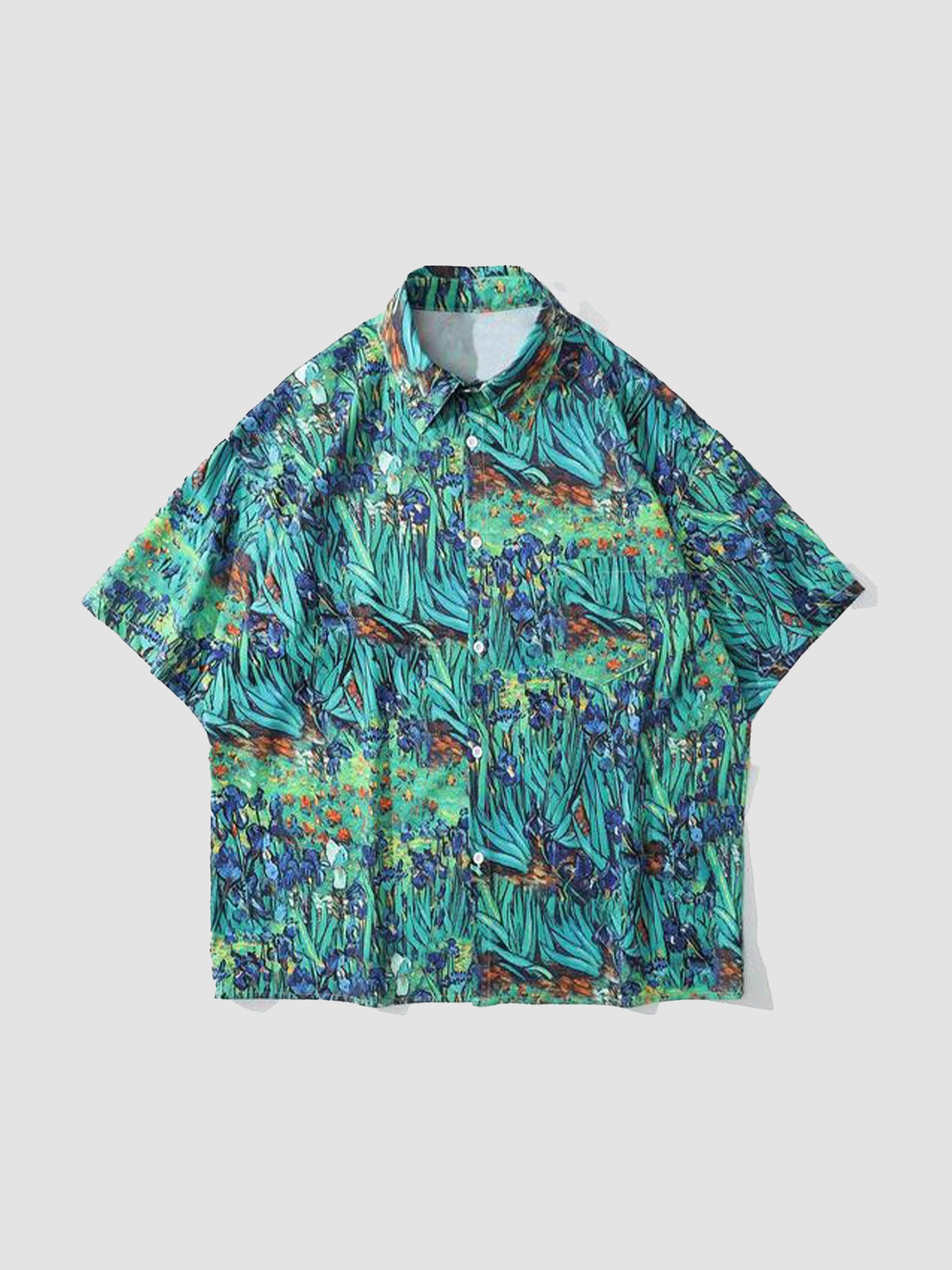Chemises à manches courtes à imprimé jungle originale JUSTNOTAG