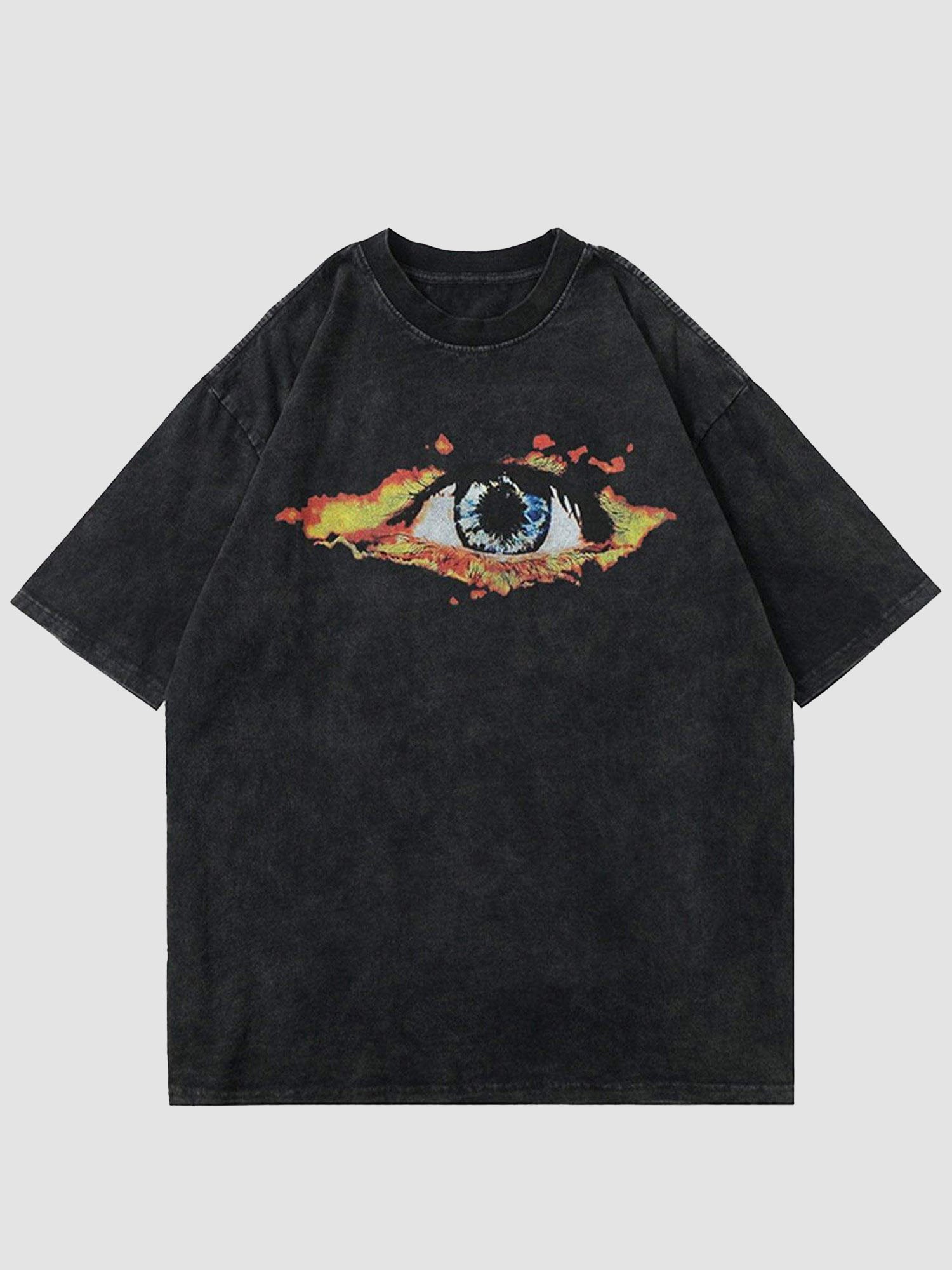 JUSTNOTAG Vintage Eye Graphic T-shirts
