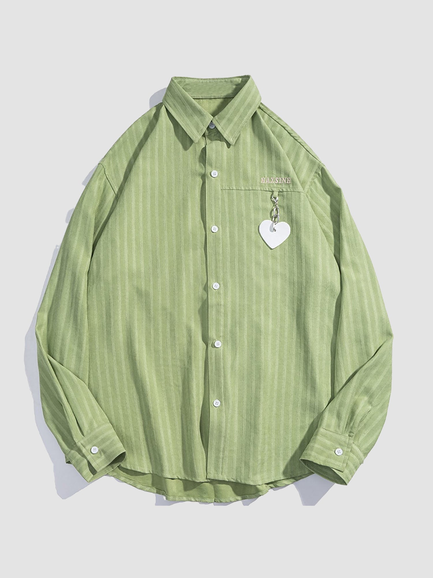 JUSTNOTAG Hollow Heart Long-sleeved Shirts