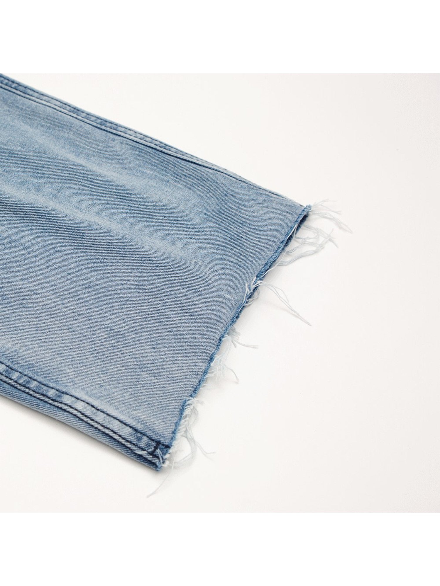 JUSTNOTAG Street Print Jean Lange Jeans mit Reißverschluss