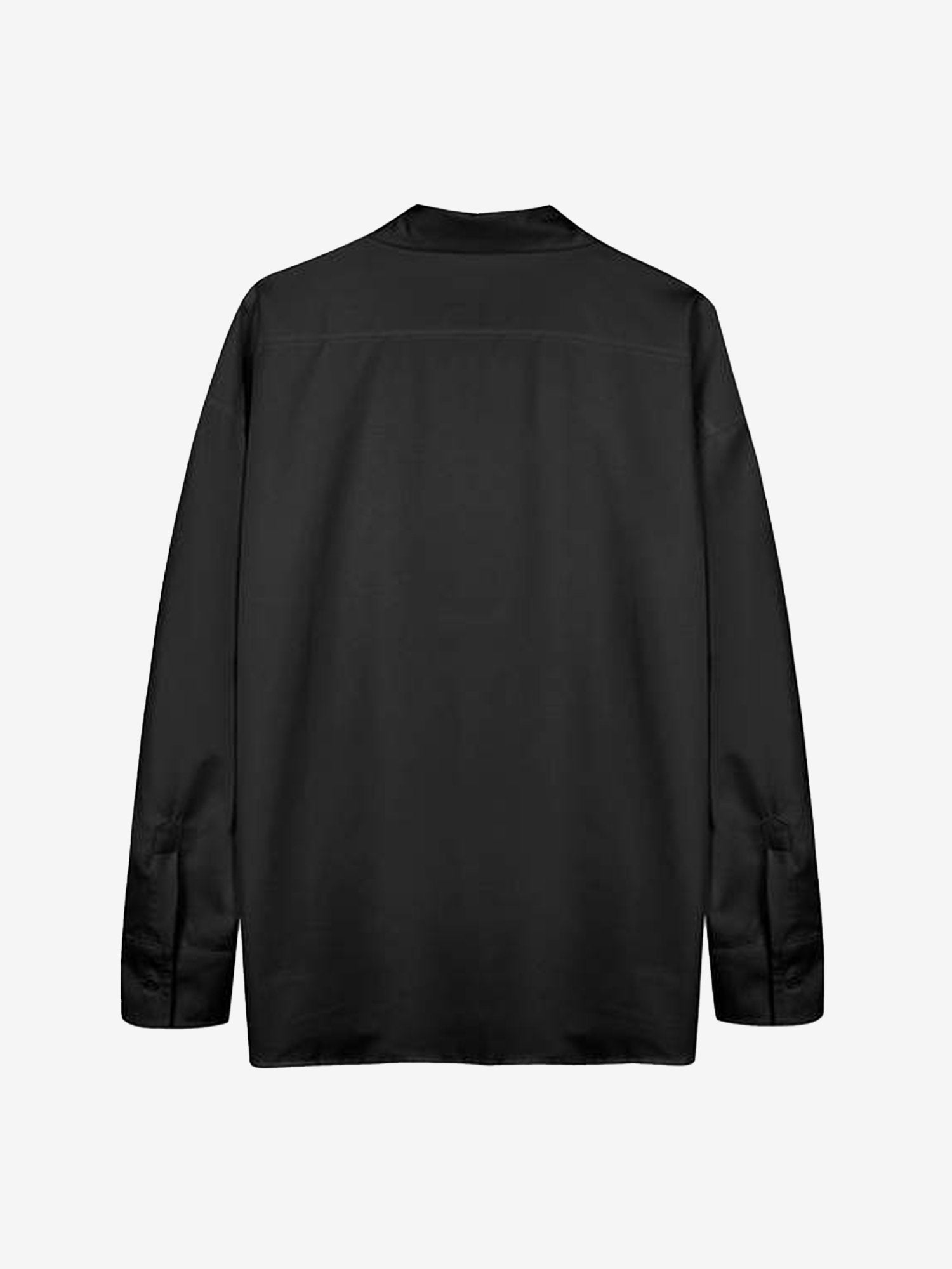 JUSTNOTAG Solid Color Hanging Chain Oversized Shirts