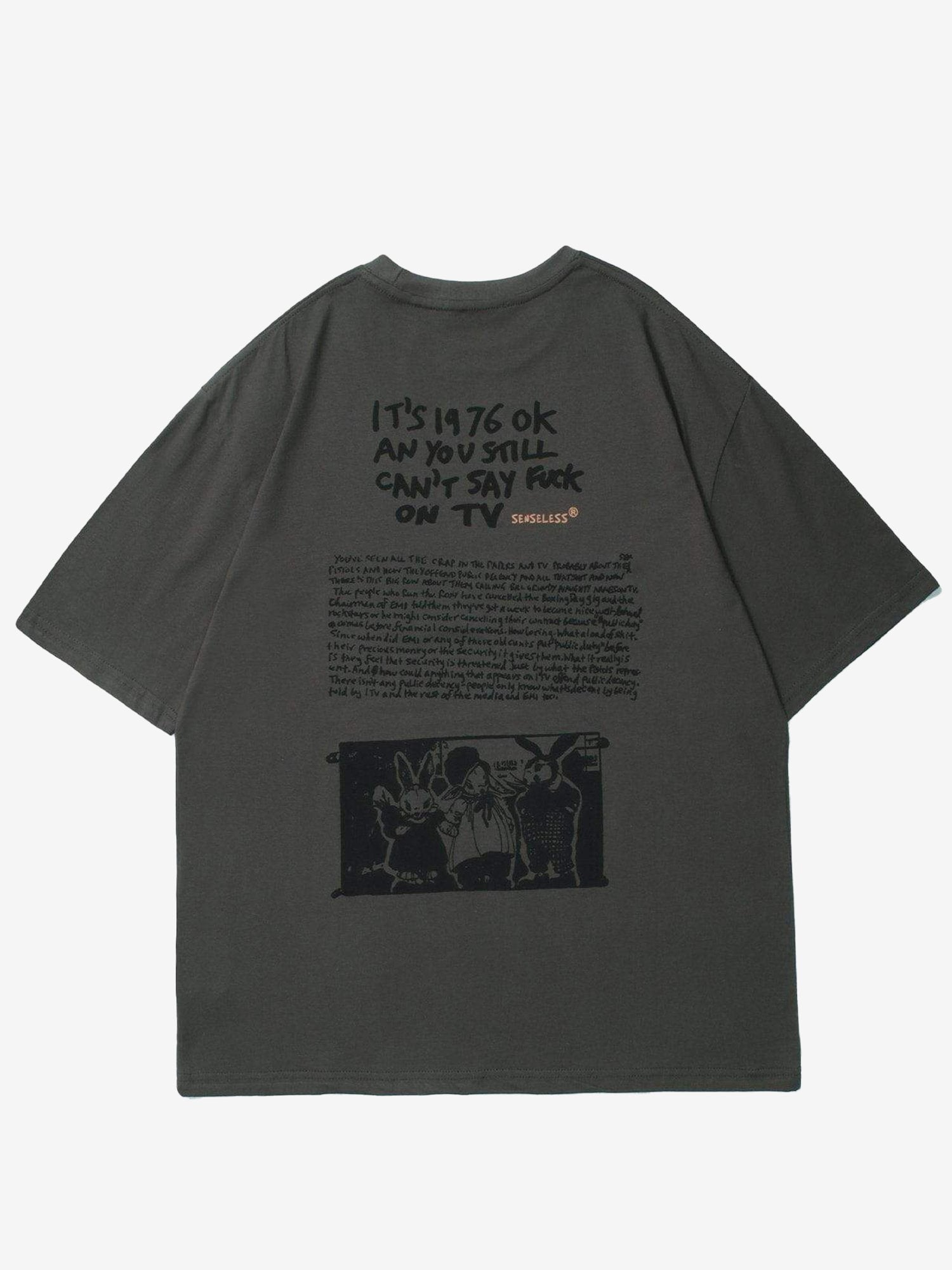 JUSTNOTAG T-shirts en coton à imprimé animal amusant