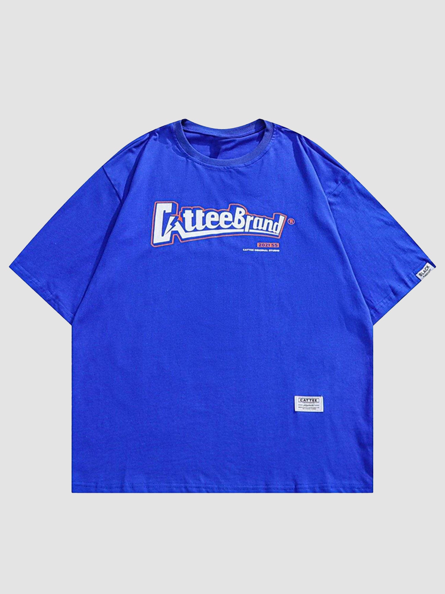 JUSTNOTAG etter Letter T-shirts oversize