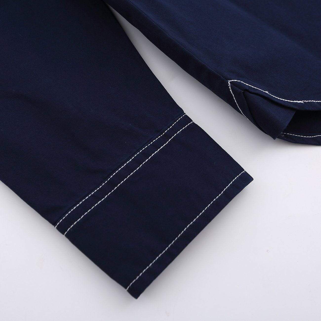 JUSTNOTAG Open Line Design Long Sleeve Shirt