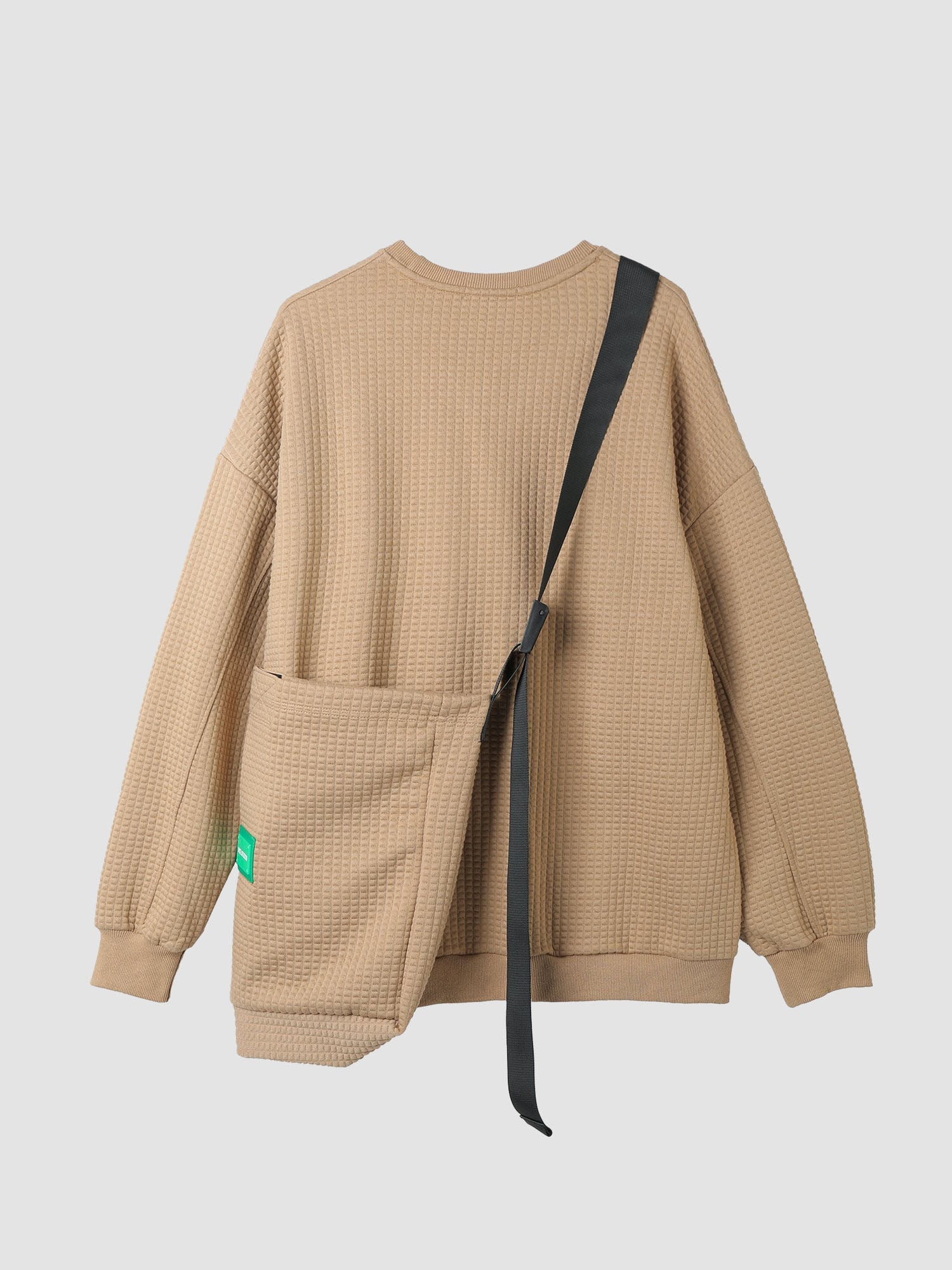 JUSTNOTAG Street Round Neck Sweatshirts - Contain Bag