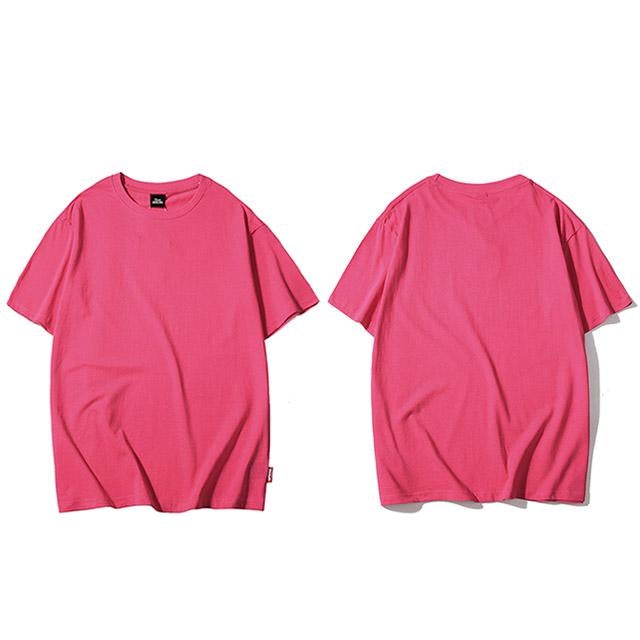 Justnotag Multi-Color Multi-Size Basic Vielseitiges Kurzarm-T-Shirt ohne Dekoration