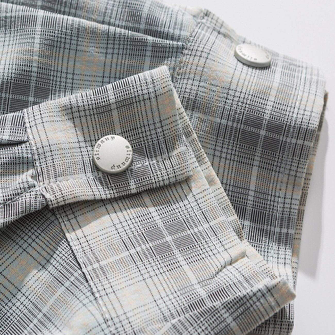 Justnotag Vintage Letter Broderie Faux Deux Chemises En Jean