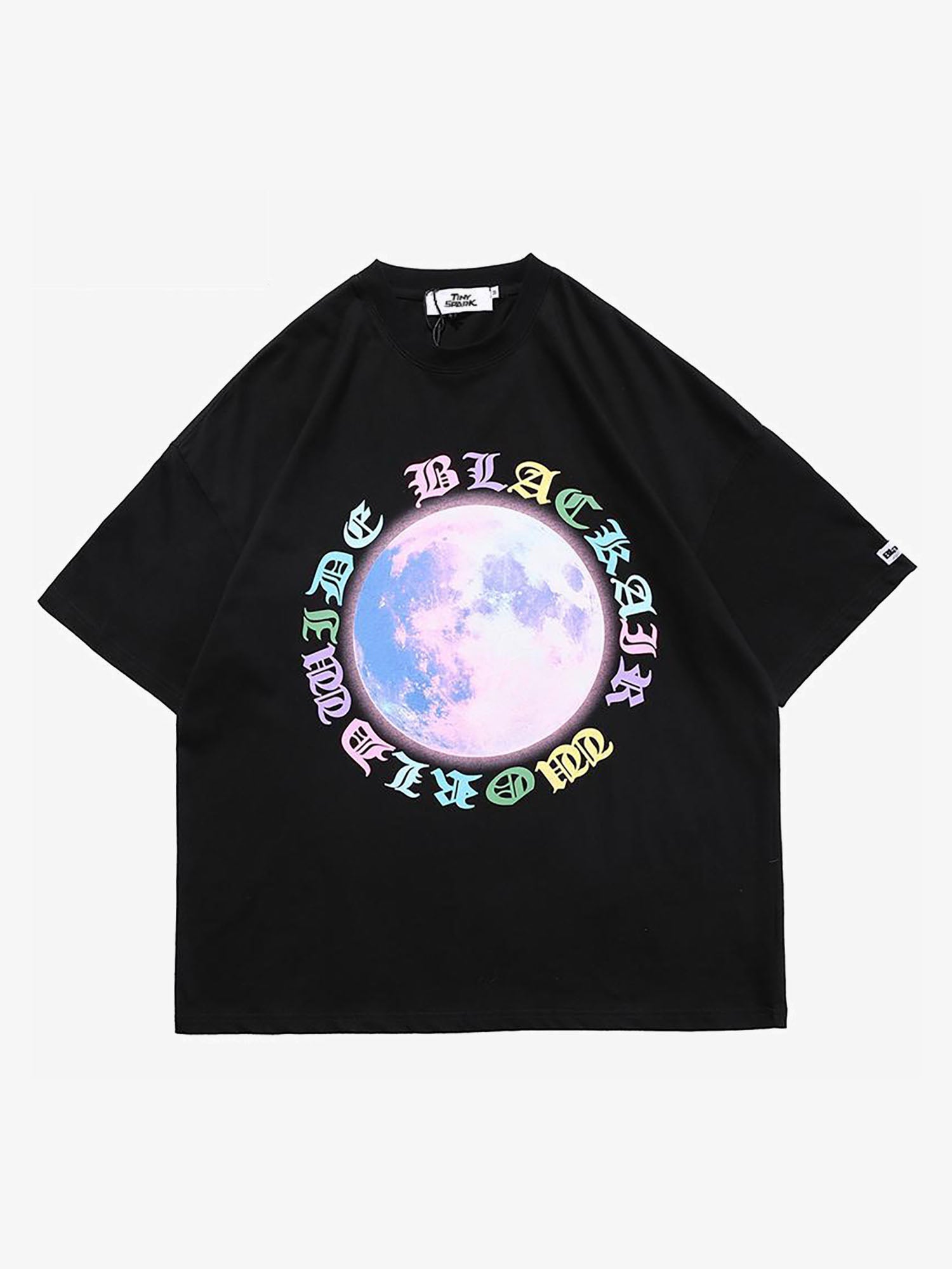 JUSTNOTAG T-shirt a maniche corte con stampa Letters Around Colored Earth
