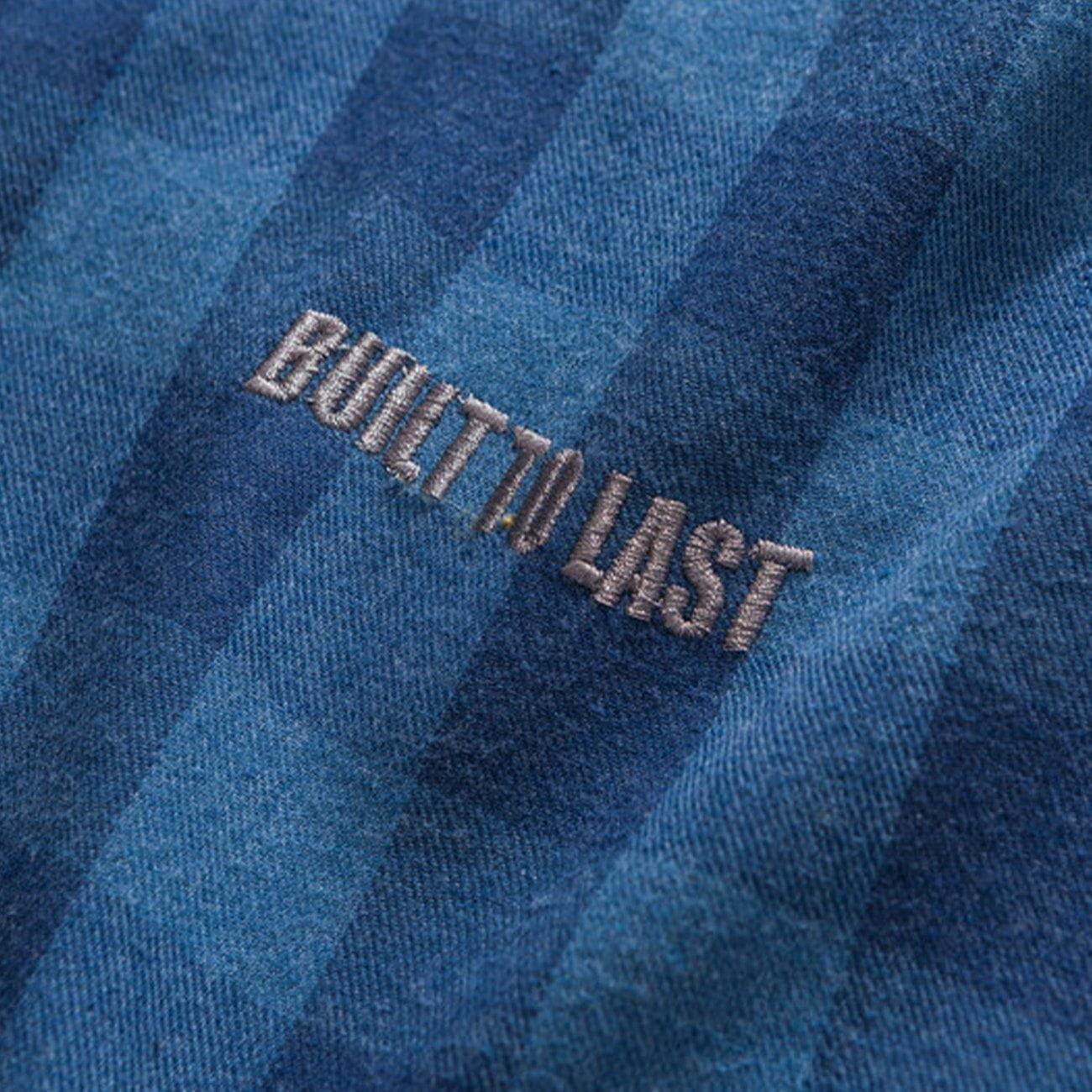 Justnotag Vintage Kontrastkariertes Langarmhemd