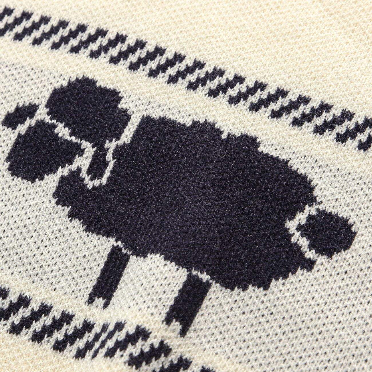 JUSTNOTAG Vintage Lamb Jacquard Sweater