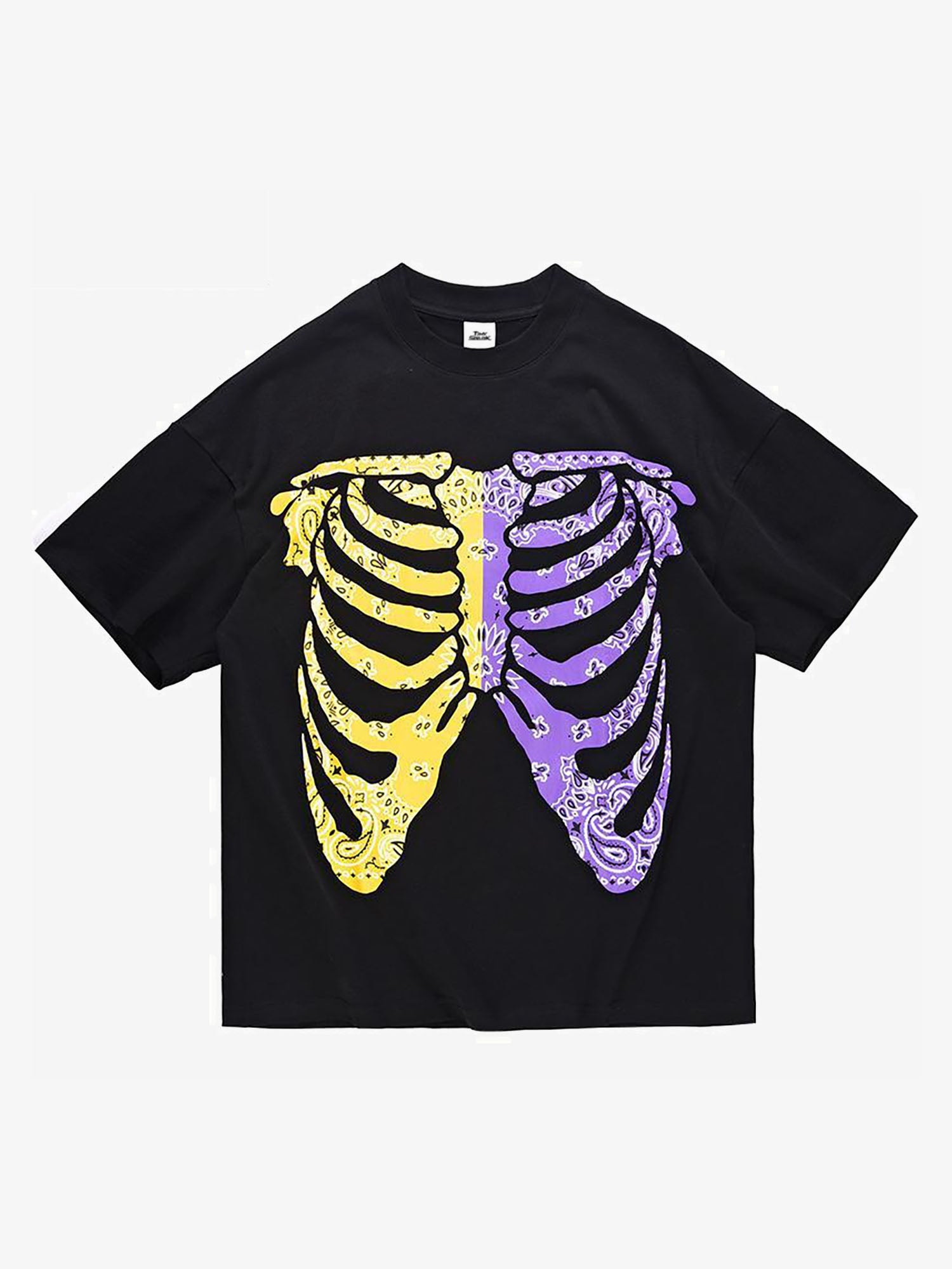 JUSTNOTAG T-shirt à manches courtes multicolore Skeleton Shelves
