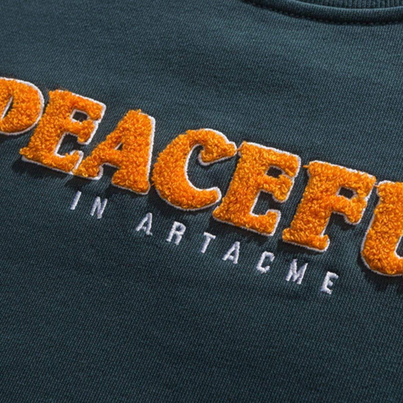 Justnotag Sweatshirt mit Buchstabenbeflockung