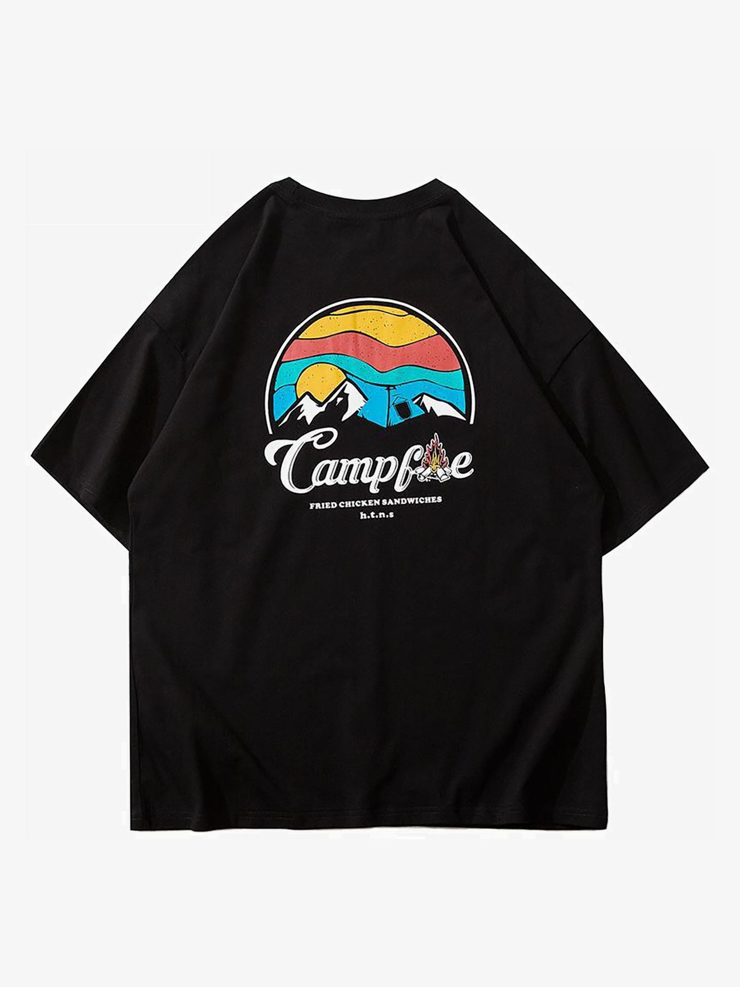 Justnotag T-shirt a maniche corte con grafica con logo Sunrise Letter