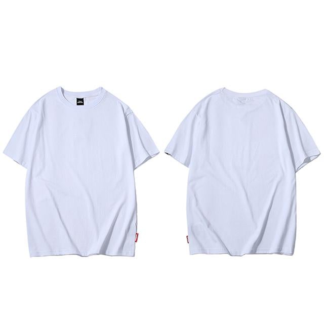 T-shirt basique polyvalent à manches courtes Justnotag multicolore multi-taille sans décoration