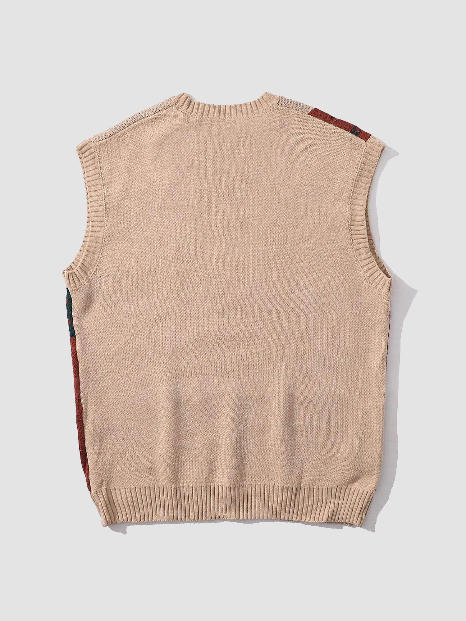 JUSTNOTAG Lily Pattern Knitted Sweater Vest