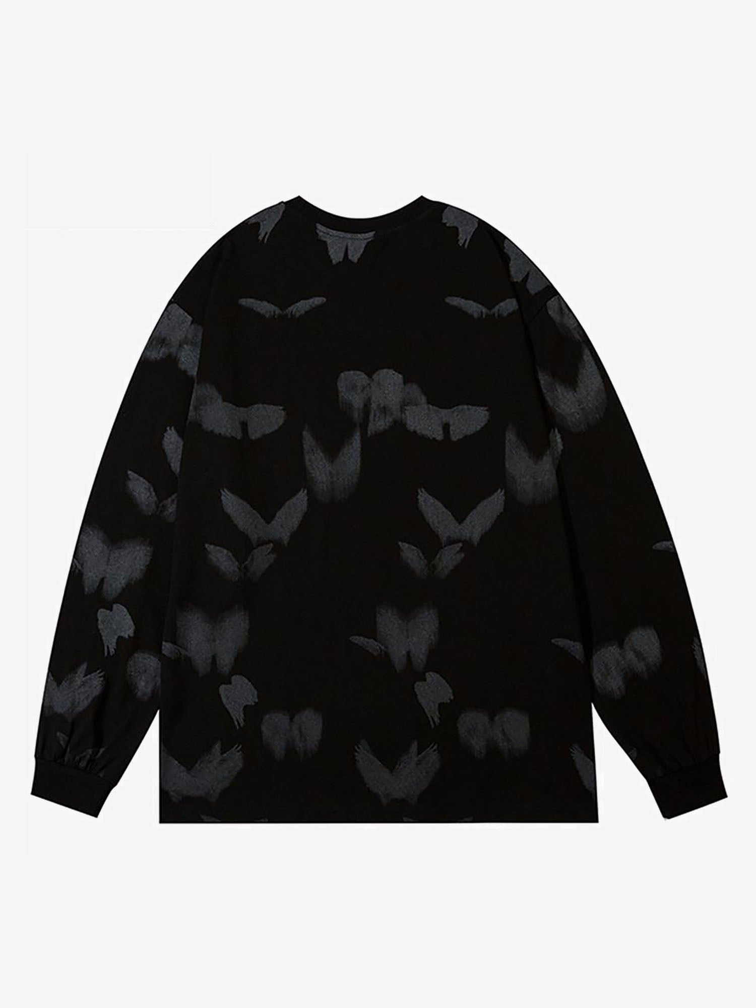 Justnotag Langarm-Sweatshirts mit Schmetterlingsdruck