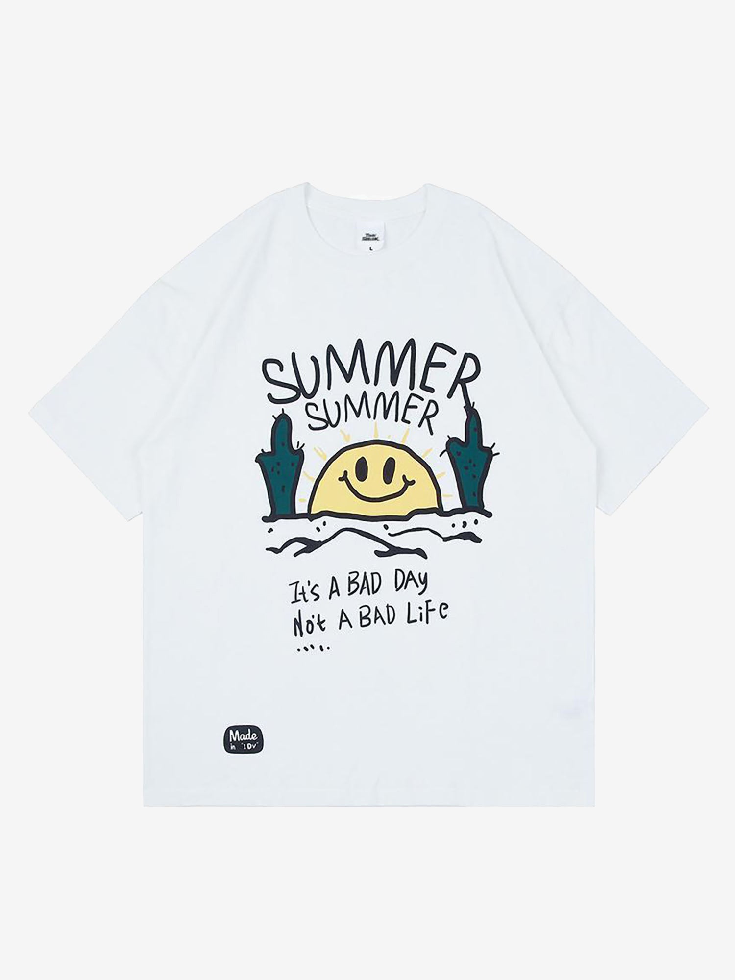 Justnotag Stick Figure Desert Sunrise T-shirts à manches courtes