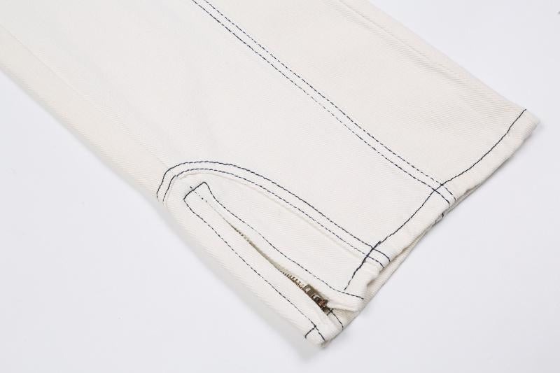 JUSTNOTAG Retro Flare Embroidery Fit Flare Jeans